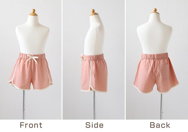 女の子 ショートパンツ キッズ 夏 子供服 半ズボン ナイロン 140〜160cm (在庫限り)