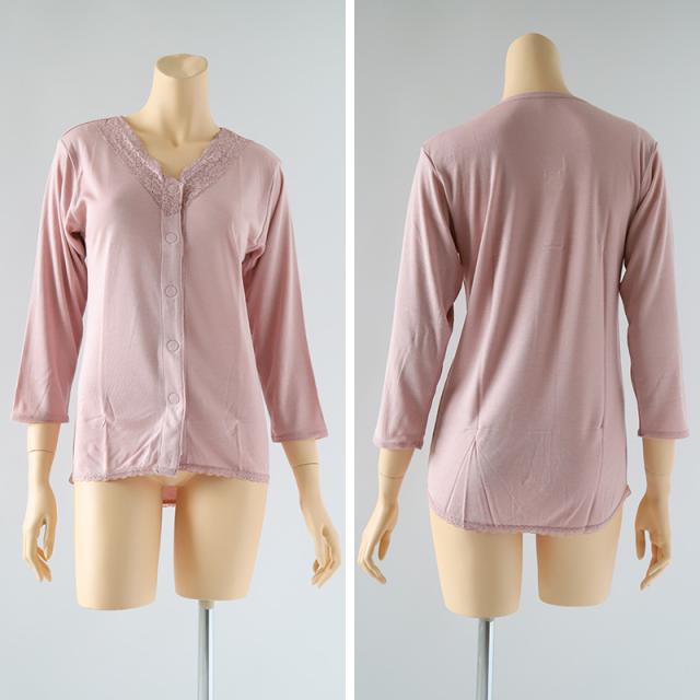 ワンタッチ 介護 前開き インナー マジックテープ レース レディース M〜LL (在庫限り)