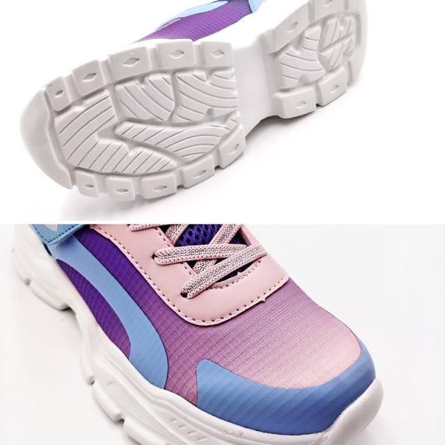 スニーカー キッズ 女の子 子供靴 女児 軽い 軽量スニーカー シューズ 19cm〜24cm (送料無料) (取寄せ)