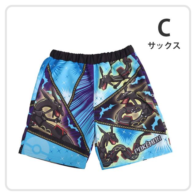 ポケモン 水着 男の子 キッズ サーフパンツ 海パン 子供 ポケットモンスター 男児 海水パンツ キャラクター 110〜130cm