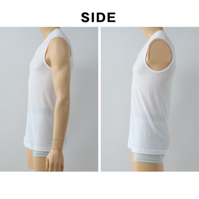 BVD インナー メンズ ノースリーブ vネック スリーブレス シャツ 鹿の子 メッシュ 2枚組 M〜LL