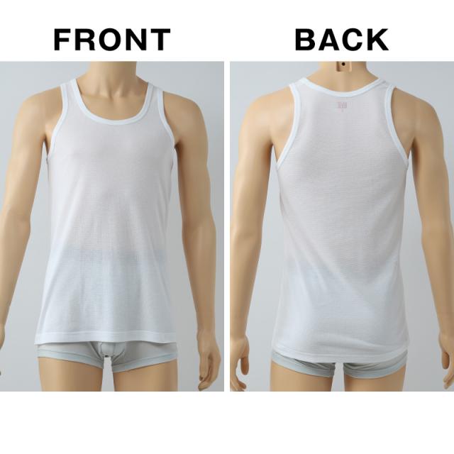BVD ランニング シャツ タンクトップ 鹿の子 メッシュ メンズ インナー 2枚組 M〜LL