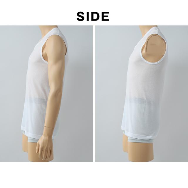 BVD メンズ インナー ノースリーブ vネック スリーブレス メッシュ 2枚組 M〜LL