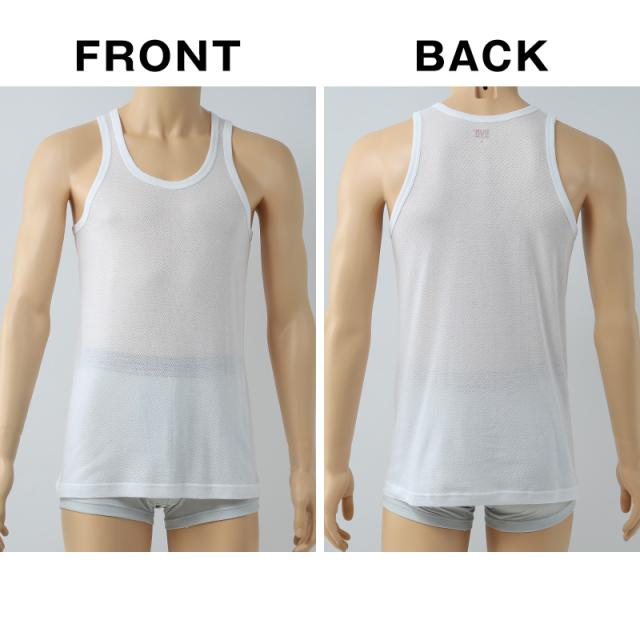 BVD ランニング シャツ メッシュ メンズ インナー タンクトップ 2枚組 M〜LL