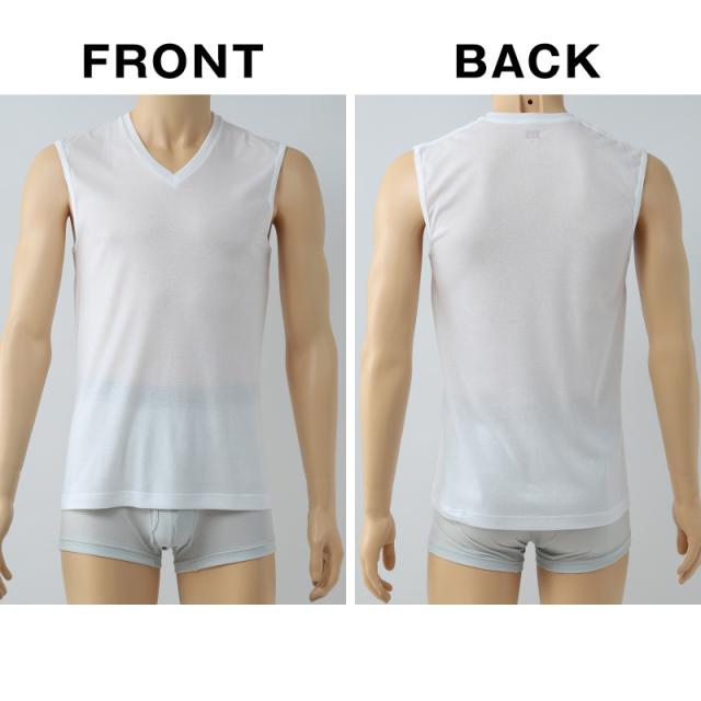 BVD インナー メンズ ノースリーブ vネック スリーブレス 2枚組 M〜LL