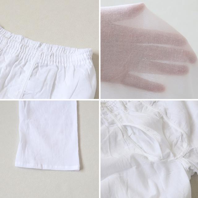 クレープ メンズ ステテコ 綿100% 2枚組 M〜LL