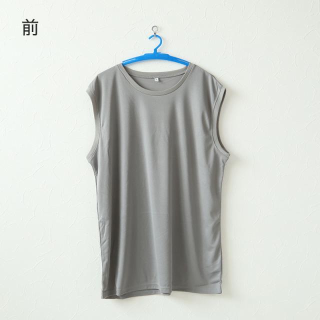 大きいサイズ メンズ スリーブレス ノースリーブ インナー メッシュ 丸首 クルーネック 3L〜5L