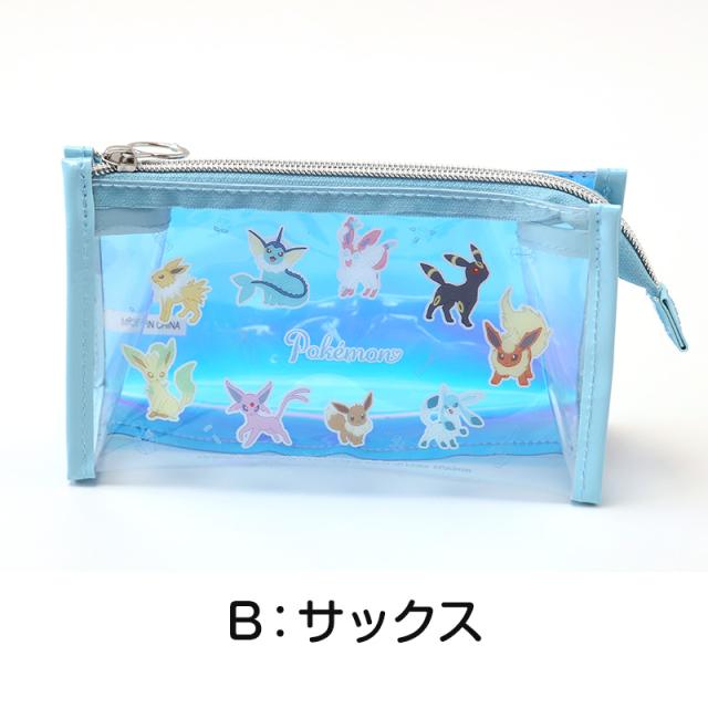 オーロラ ポーチ ポケモン キャラクター 透明 約190×120×60mm