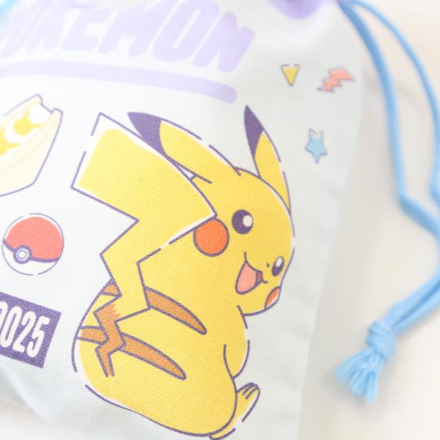 ポケモン コップ袋 巾着袋 巾着 小 給食袋 子供 入園準備 約18×22cm (在庫限り)