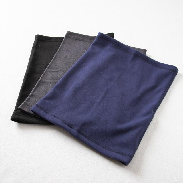 ネックウォーマー 無地 伸びる スポーツ オフィス 学生 制服 部活 テニス サッカー 野球 バスケ バイク 原付 登山 黒 フリーサイズ