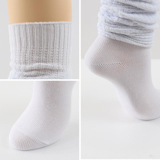 ルーズソックス 100cm丈 120cm丈 白 レディース 23-25cm (在庫限り)