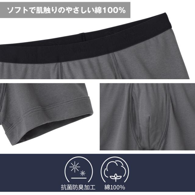 グンゼ YG ボクサーパンツ 綿100 メンズ 前あき 2枚組 M L LL