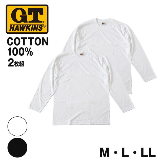 グンゼ GTホーキンス メンズ 長袖 tシャツ 2枚組 M〜LL