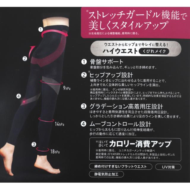 ライザップ レギンス ガードル ハイウエスト 10分丈 レディース M-L・L-LL