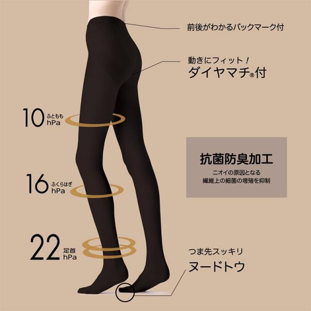 着圧タイツ アツギ タイツ 着圧 レディース M-L L-LL