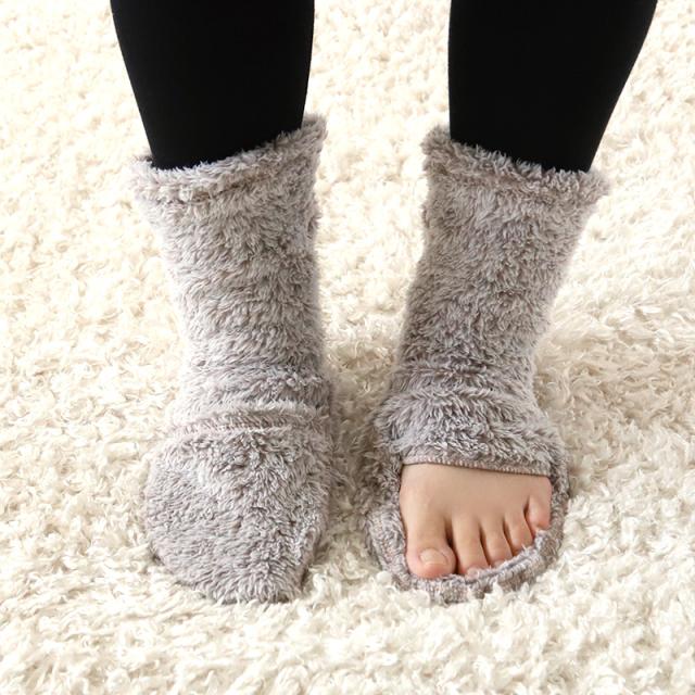 ウチコレ おやすみソックス ルームソックス レディース グンゼ 靴下 温活 暖かい ソックス ネイルケア 23-25cm