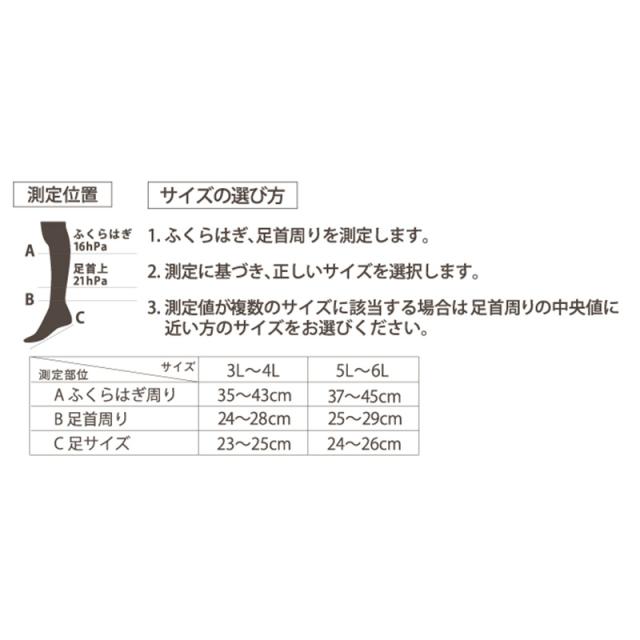 着圧ソックス レディース 大きいサイズ ハイソックス 靴下 綿混 柄 日本製 3L-4L・5L-6L