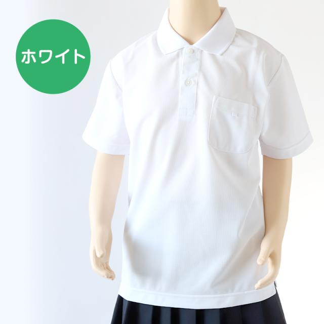 小学生 ニット半袖 角襟 ポロシャツ 100A〜LL