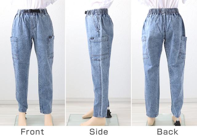 子供 カーゴパンツ デニム ズボン 長ズボン ロングパンツ ボトムス 140〜160cm (在庫限り)