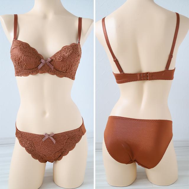 ブラジャー ショーツ セット ノンワイヤー 下着 レディース ブラショーツ 上下セット セットアップ S M L LL