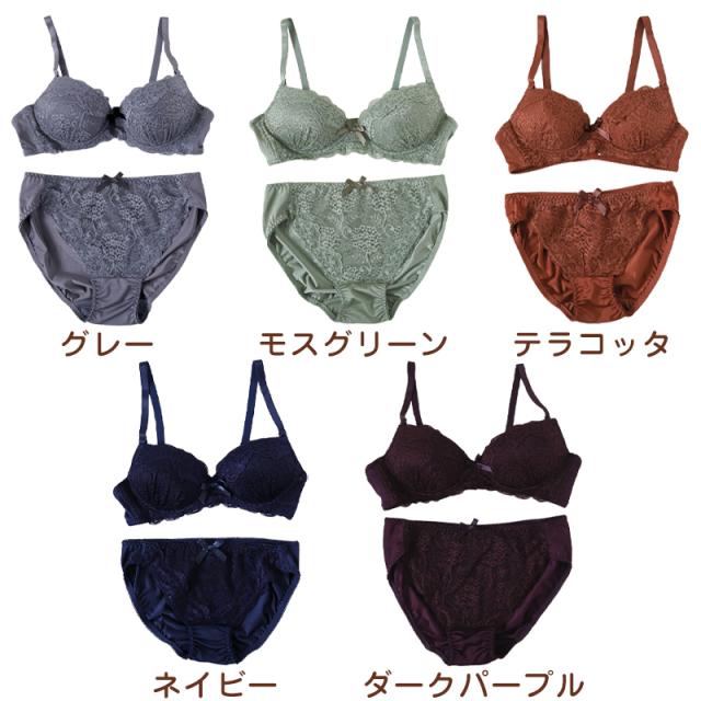 ブラジャー ショーツ セット ノンワイヤー 大きいサイズ 下着 レディース ブラショーツ 上下セット セットアップ 3L 4L 5L