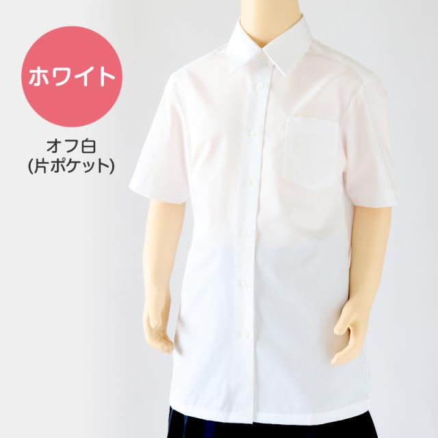 スクールシャツ 女子 半袖 中学生 高校生 白 ブラウス スクールブラウス 140A〜180B