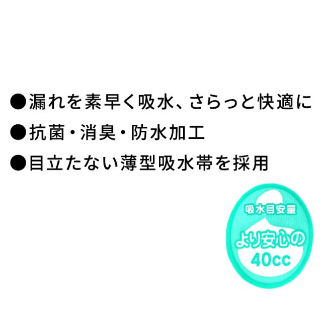 大きいサイズ 失禁ボクサーパンツ 尿漏れパンツ 男性用 40cc 綿100 3L〜5L