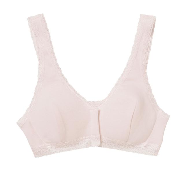 前あきブラジャー ブラジャー 前ボタン ノンワイヤーブラ ブラ レディース アツギ M L LL 3L