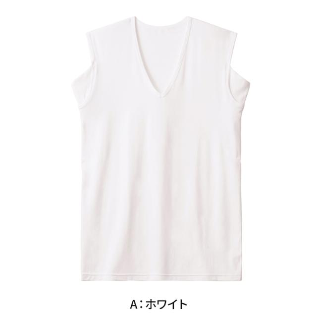 アセドロン スリーブレス 汗取り付き メンズ インナー シャツ vネック グンゼ  M L LL