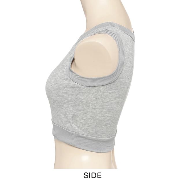 ジュニアブラ ハーフトップ カップ付き タンクトップ 透けにくい ブラトップ S M L