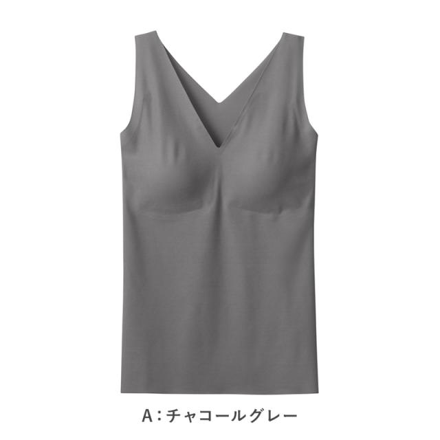 ブラトップ タンクトップ パッド入り ブラタンク キレイラボ M L LL