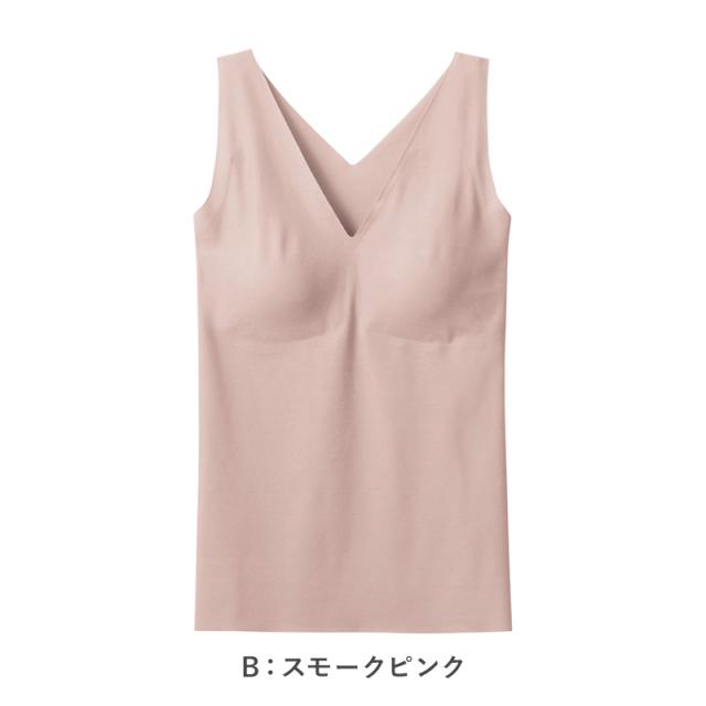 ブラトップ タンクトップ パッド入り ブラタンク キレイラボ M L LL