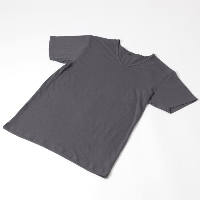 メンズ インナー 半袖 夏 vネック tシャツ 速乾 シャリ感 ストレッチ サラサラ M〜LL (在庫限り)