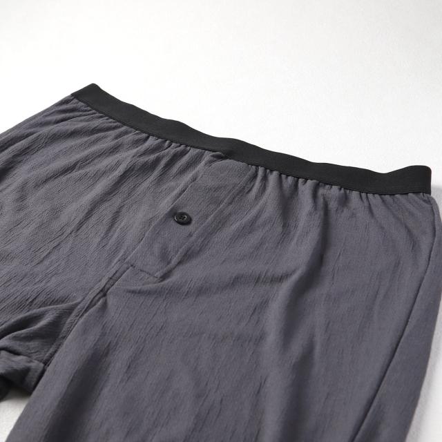 ステテコ メンズ 夏用 ズボン下 速乾 シャリ感 ストレッチ サラサラ 前開き M〜LL