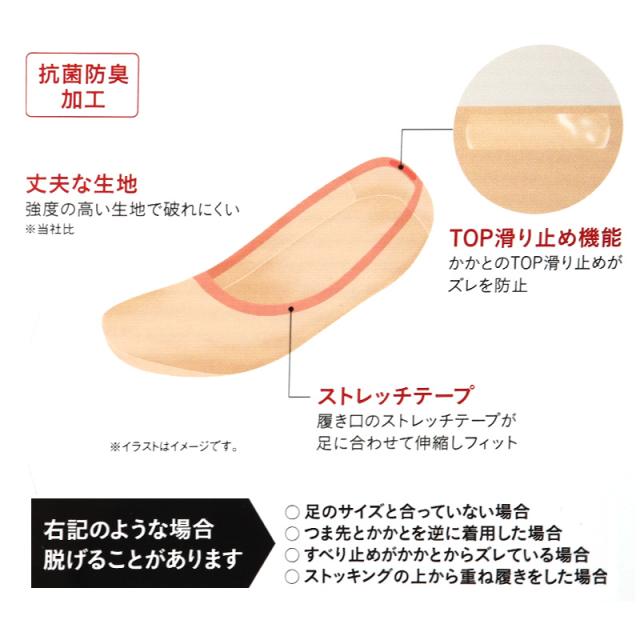 サブリナ ナチュラル フットカバー 浅履き 深履き グンゼ 23 24 25 26 cm