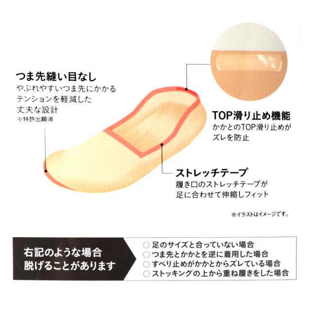 サブリナ タフ ナイロン フットカバー 浅履き 深履き グンゼ 23 24 25 cm