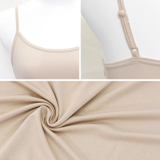 スリップ キャミソール 透けない レディース 80cm丈 S〜LL (在庫限り)