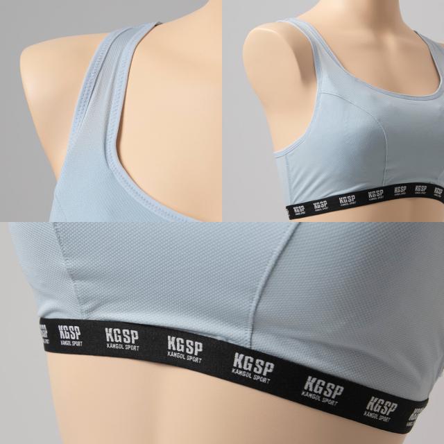 スポーツブラ ノンワイヤーブラ ジュニア ハーフトップ 一体型カップ付き 中学生 高校生 スポブラ 女子 KANGOL 小学生 150cm 160cm 165cm