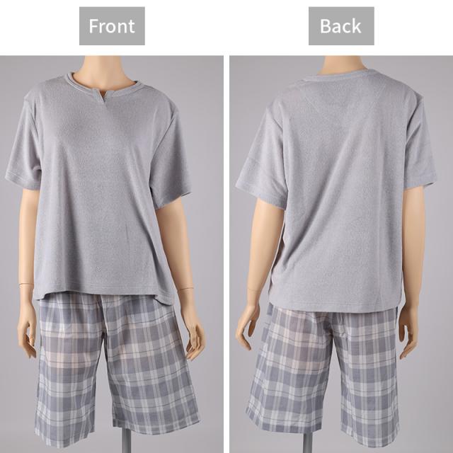 アセドロン パジャマ レディース 半袖 夏 グンゼ 5分丈 パンツ S M L LL (送料無料) (在庫限り)