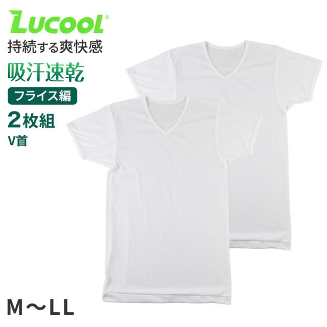 tシャツ v首 シャツ メンズ 半袖 2枚組 吸汗速乾 M L LL