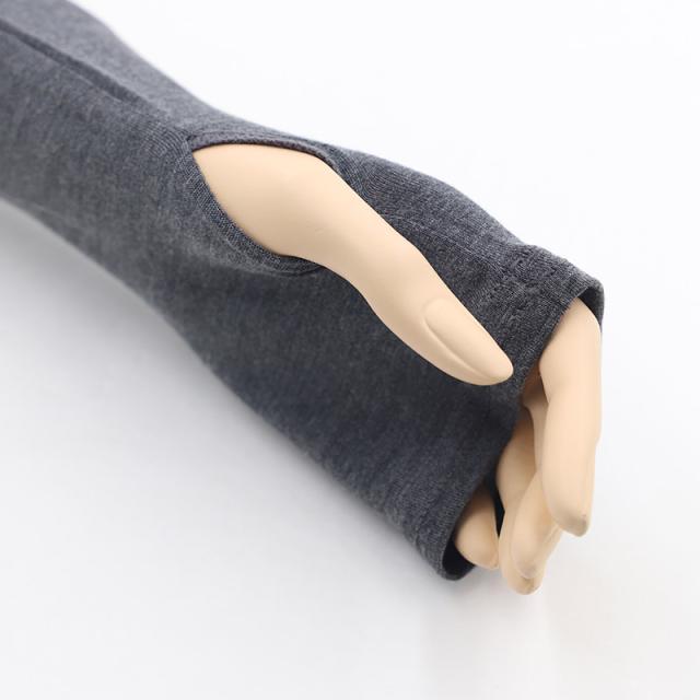 アームカバー uv 腕カバー 60cm丈 指穴あり レディース 手袋 ロング丈