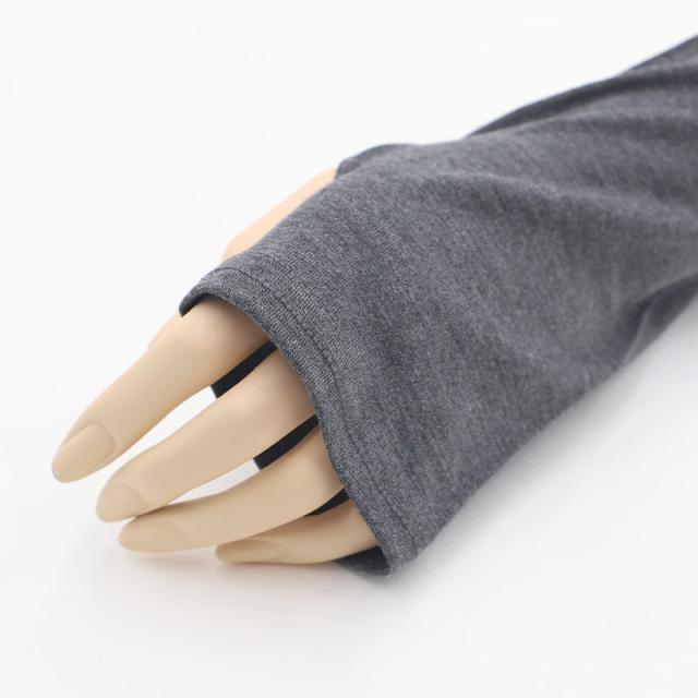 アームカバー uv 腕カバー 60cm丈 指穴あり レディース 手袋 ロング丈