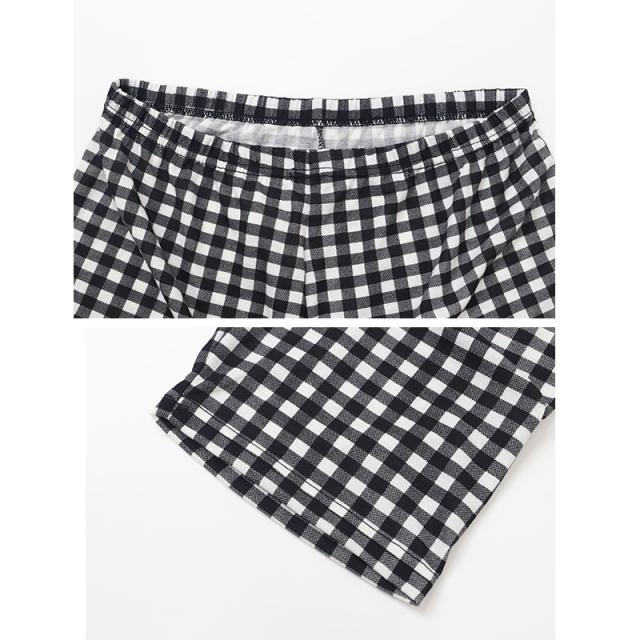 ステテコ レディース 夏 ルームパンツ 7分丈 ズボン おにわパンツ M-L L-LL