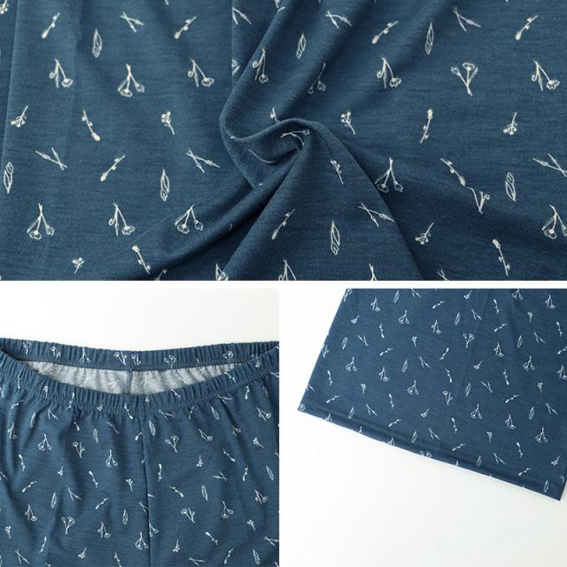 ルームパンツ レディース 夏 ステテコ ワイドパンツ 8分丈 ボトム M-L L-LL