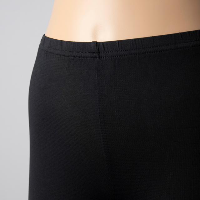 オーバーパンツ 重ね履きパンツ 透け防止 1分丈 接触冷感 涼しい インナー ひんやり やや薄手 蒸れない メッシュ 通気性 無地 黒 高校生
