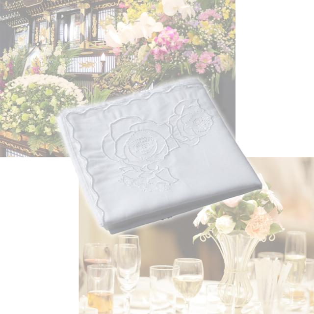 ハンカチ 白 刺繍入り フォーマル 冠婚葬祭 メンズ レディース 結婚式 マナー お葬式 披露宴 ウェディング 新郎 新婦 参列 フォーマル