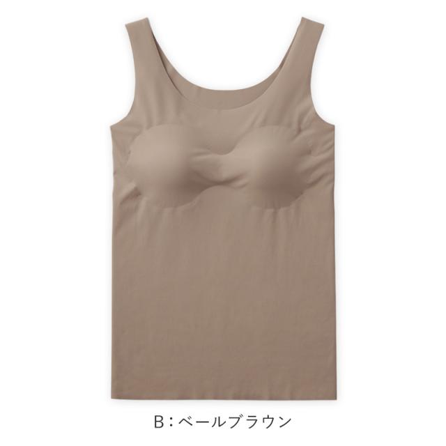 Tuche タンクトップ カップ付き インナー レディース ブラトップ M L LL