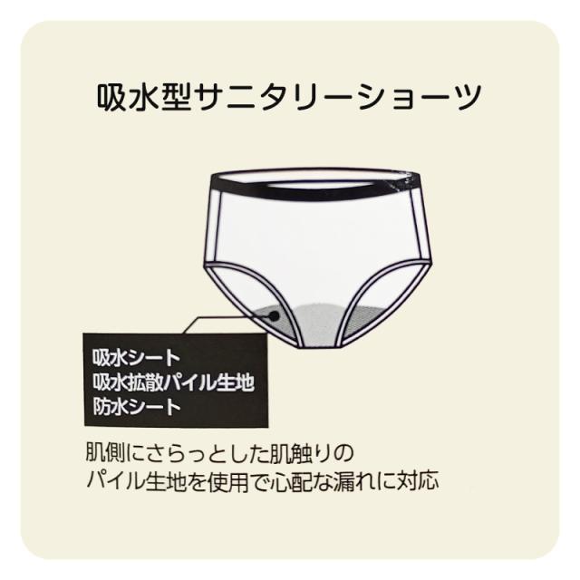 le coq sportif サニタリーショーツ ジュニア 吸水タイプ 羽根つき対応 150〜165cm