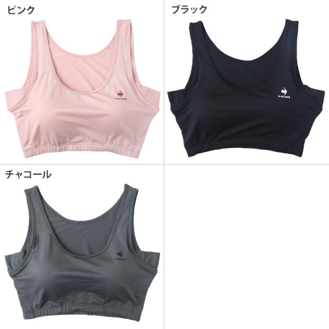 レディース スポーツブラ 汗取り付き ハーフトップ ノンワイヤーブラ ブラジャー M L LL (在庫限り)