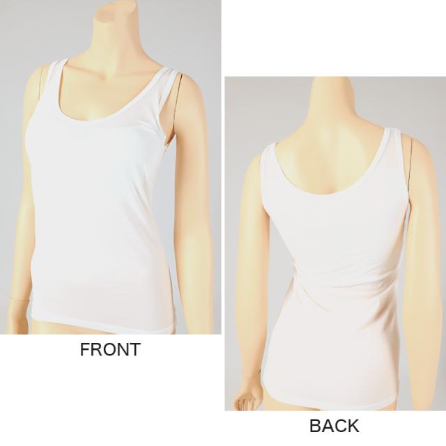 タンクトップ カップ付き インナー ブラトップ レディース カップ付きタンクトップ 冷感 肌着 綿 M L LL